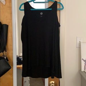 SO cold shoulder long sleeve top